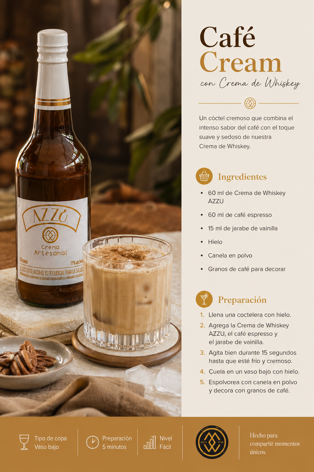 Receta Café Cream — AZZÚ